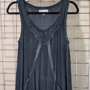 Knox Rose sundress /tunic.  Cool detailing including lace and some raw edges